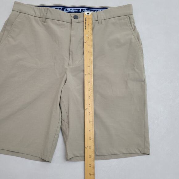 Johnnie-O Prep-Formance Shorts 34 Stone Flat Front Stretch Golf Casual Mens - Picture 8 of 9